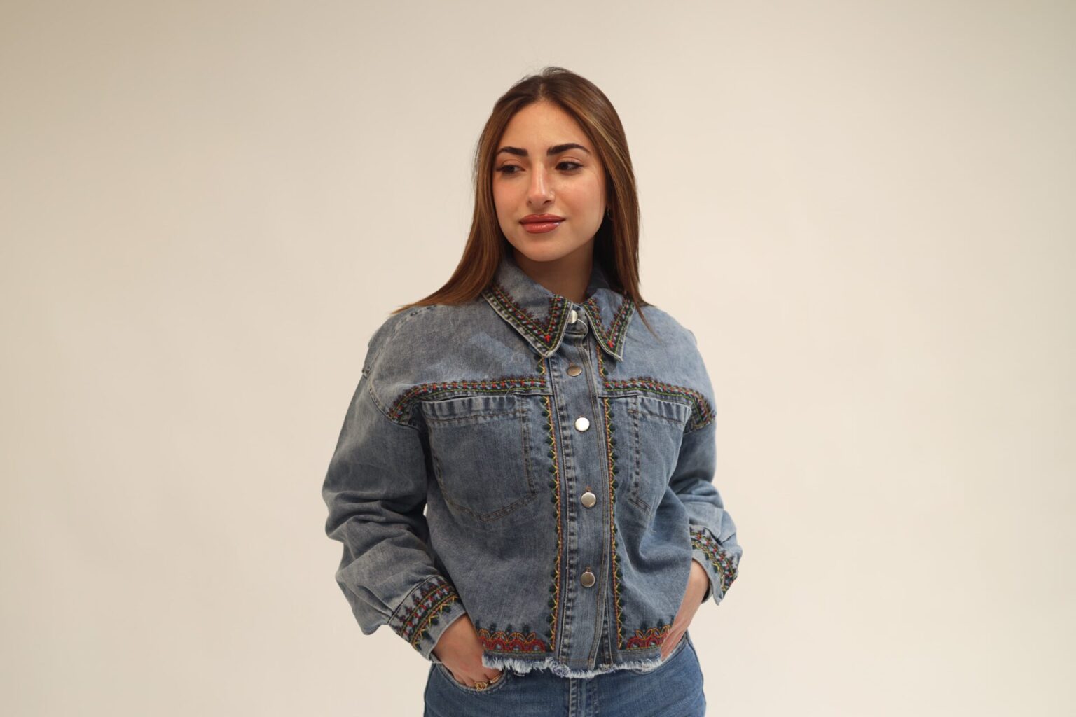 Embroidered Denim Jacket