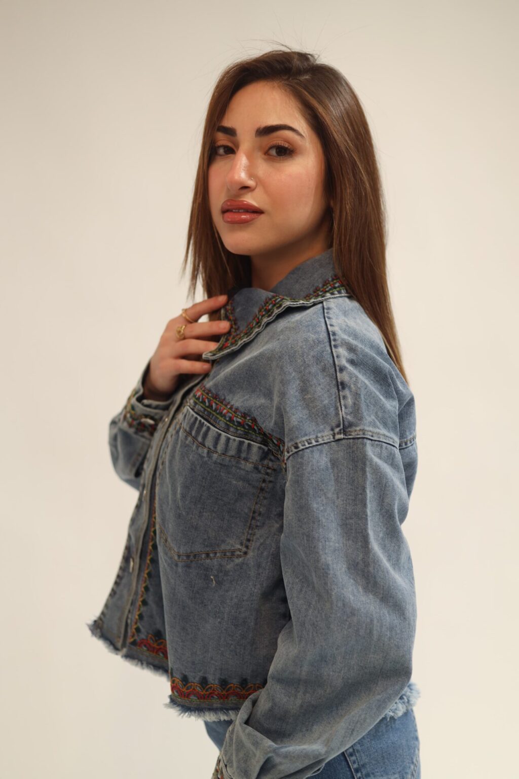Embroidered Denim Jacket