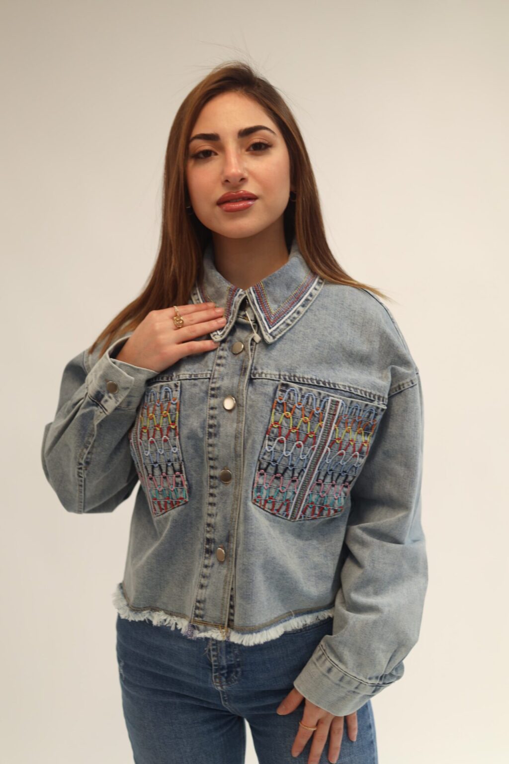 Short jeans jacket