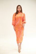wool midi dress