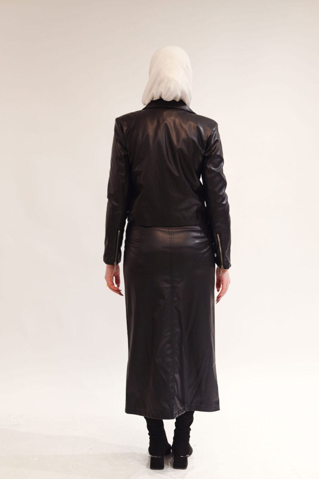 Leather two-piece set