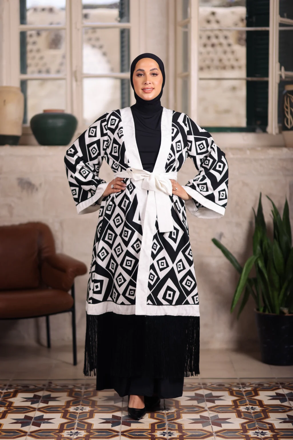 Two-piece abaya