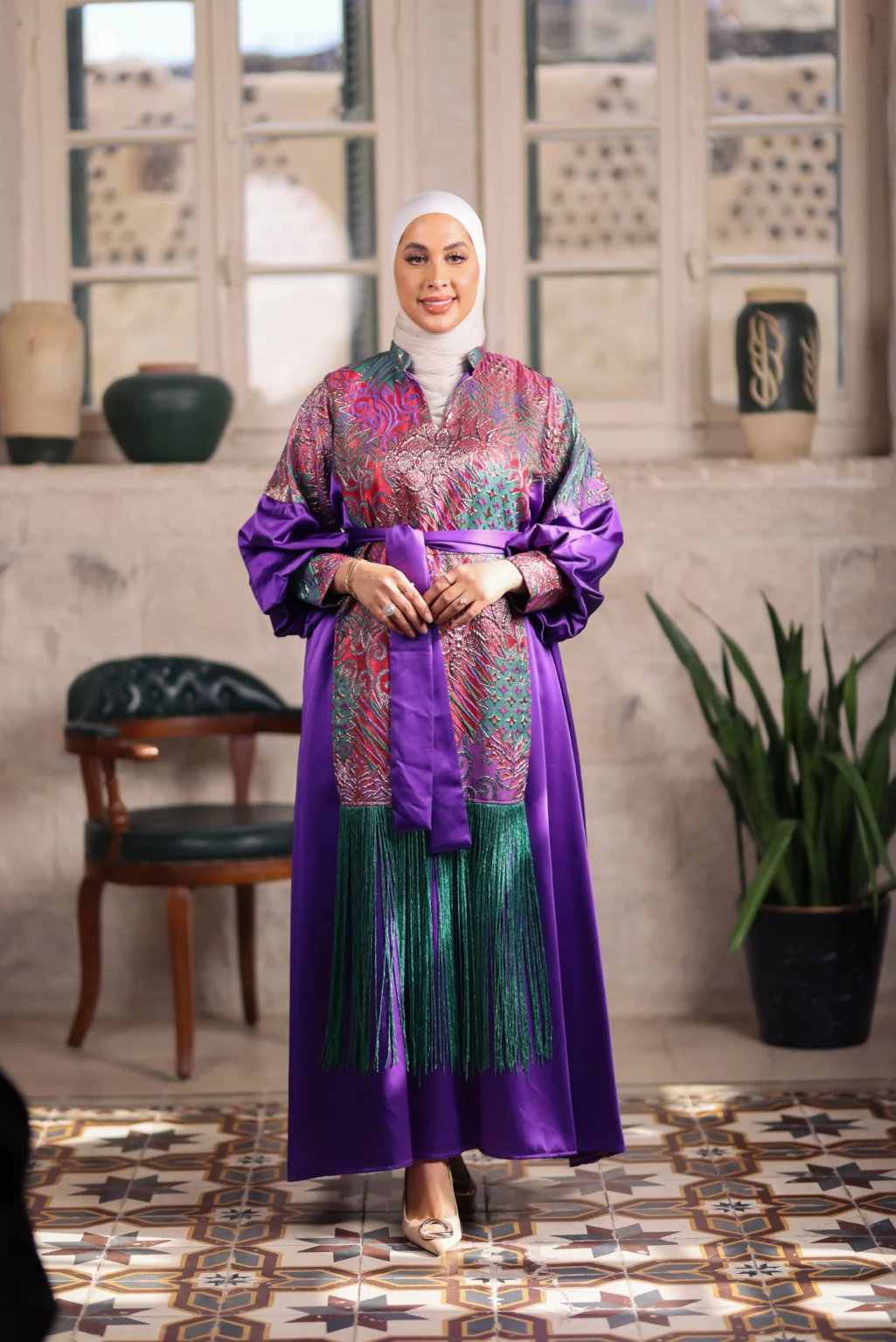 Two-piece abaya